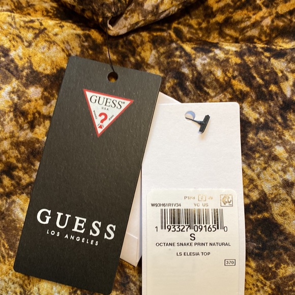 NWT Guess Octane Snake Print Top, Size S - Picture 14 of 15